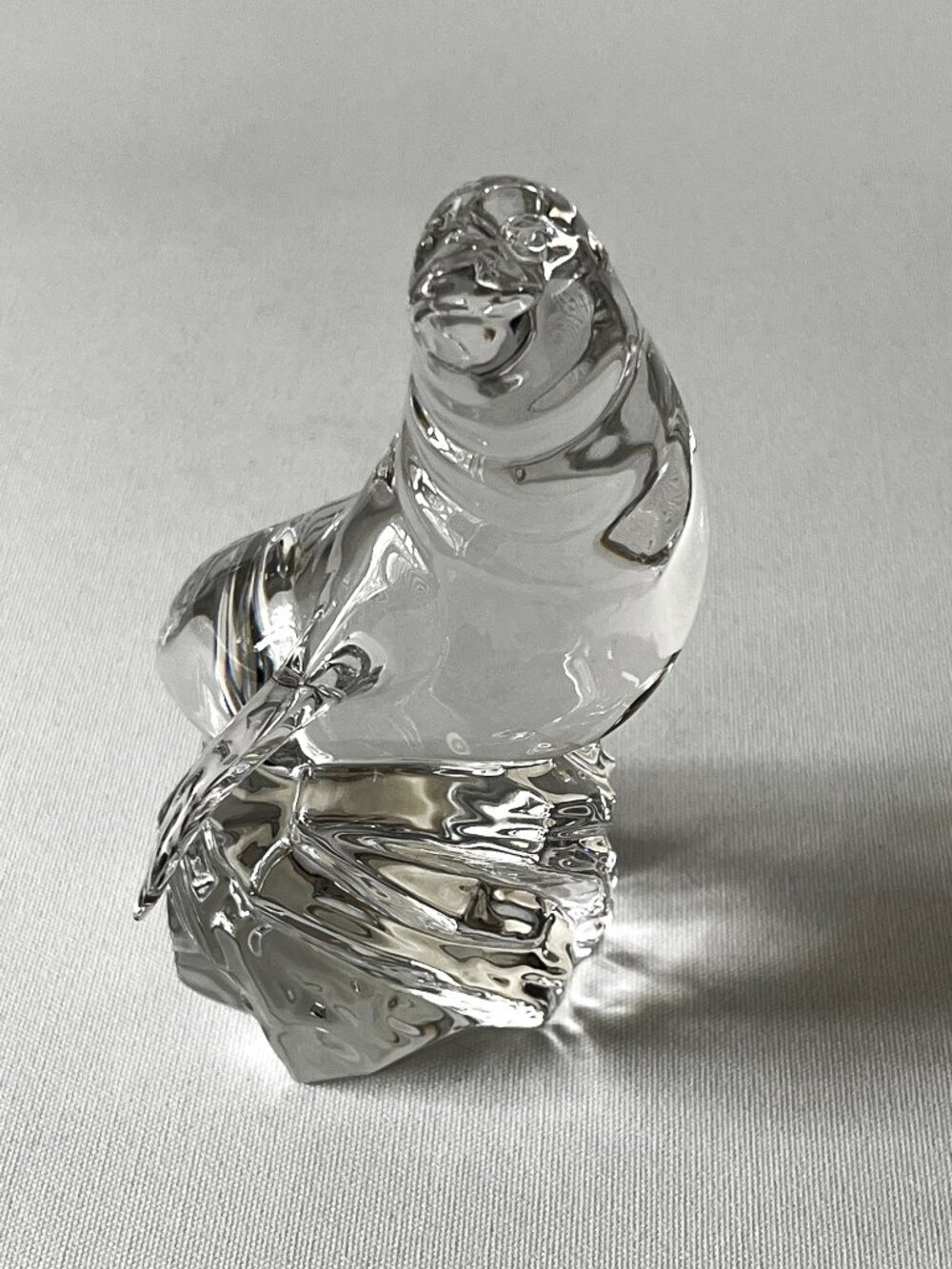 Princess House Wonders of the Wild 24% Lead Crystal Seal Sea Lion Germany 5"